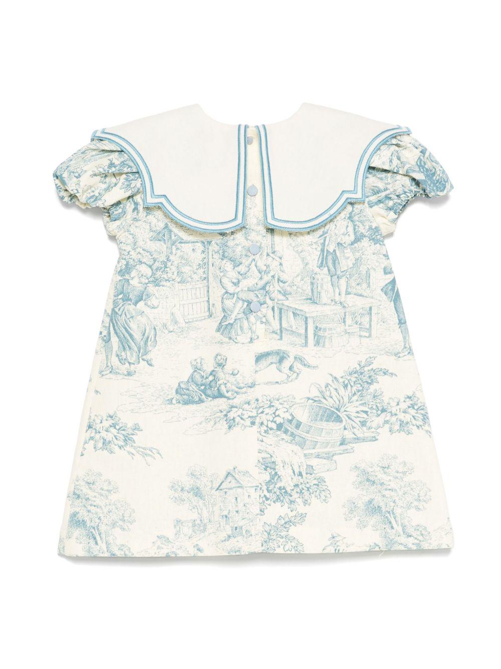 Abito per neonata JESURUM BABY Federica beige con stampa - Rubino Kids