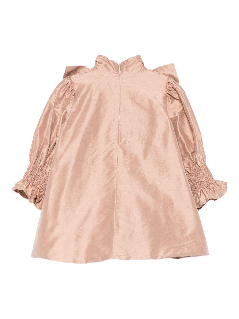 Abito per neonata Jesurum Baby rosa con dettaglio fiocco - Rubino Kids