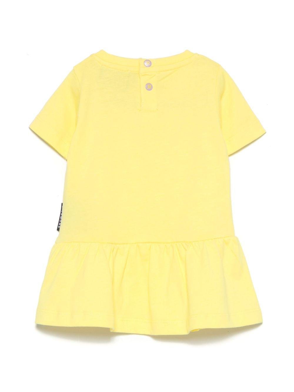 Abito per neonata John Richmond Junior giallo con gonna con balze - Rubino Kids