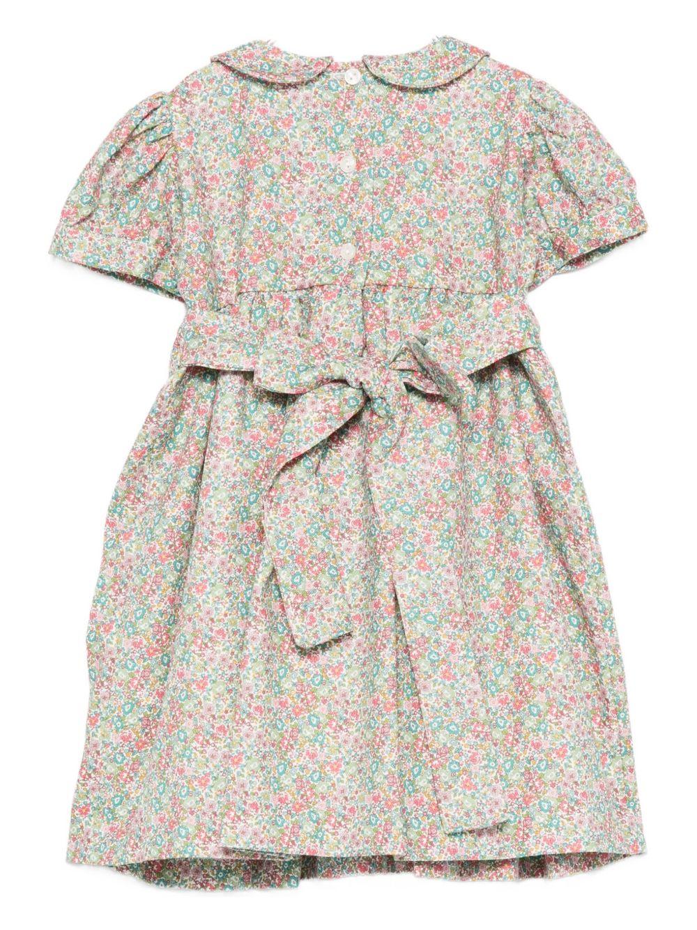 Abito per neonata Mariella Ferrari multicolore con stampa floreale - Rubino Kids