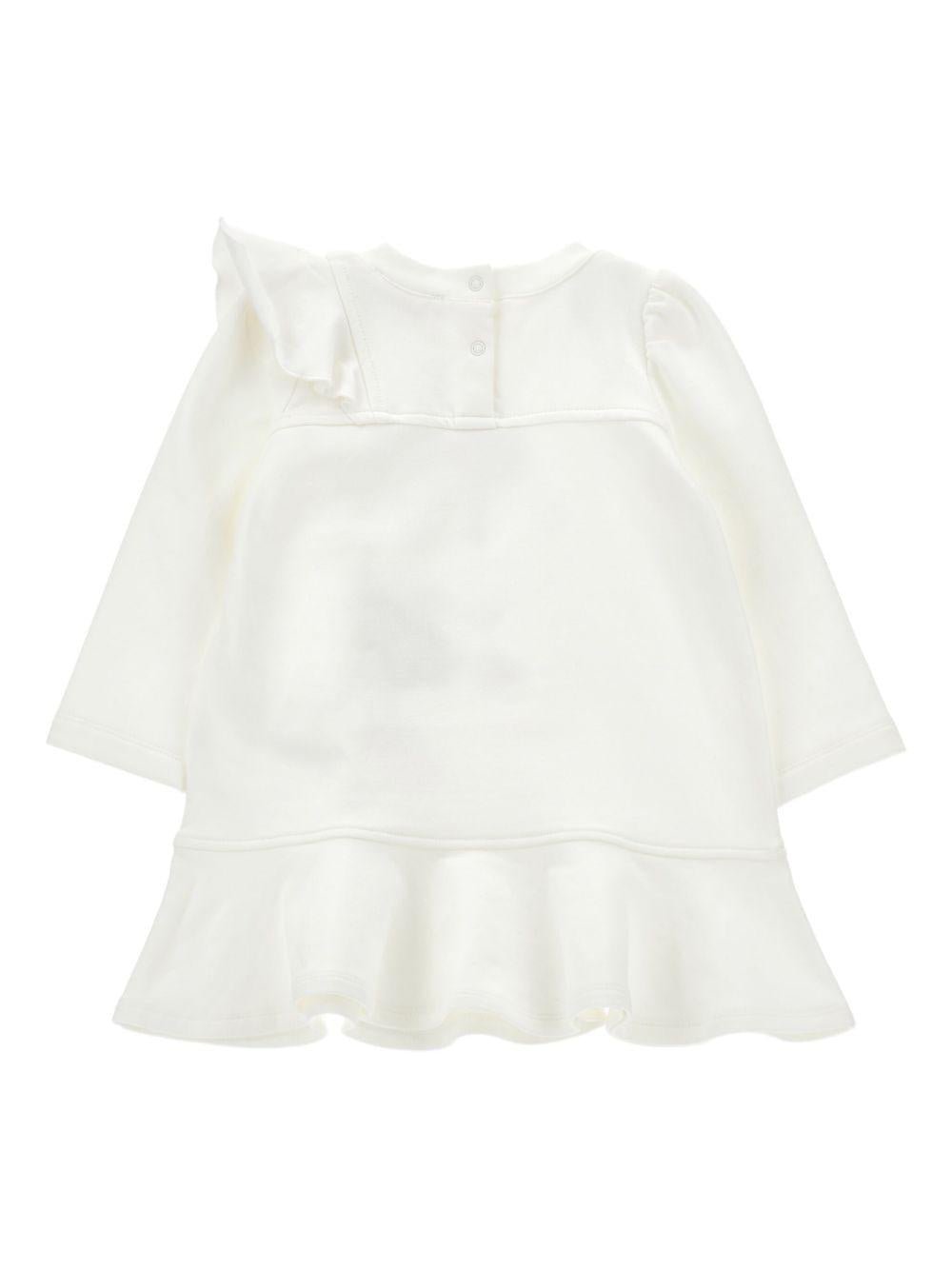 Abito per neonata Monnalisa bianco con Minnie Mouse - Rubino Kids