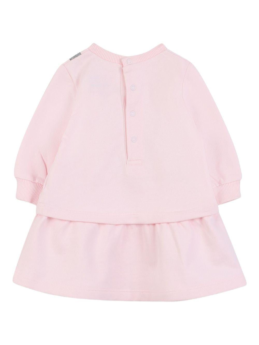 Abito per neonata The Marc Jacobs Kids rosa con stampa con cuore - Rubino Kids