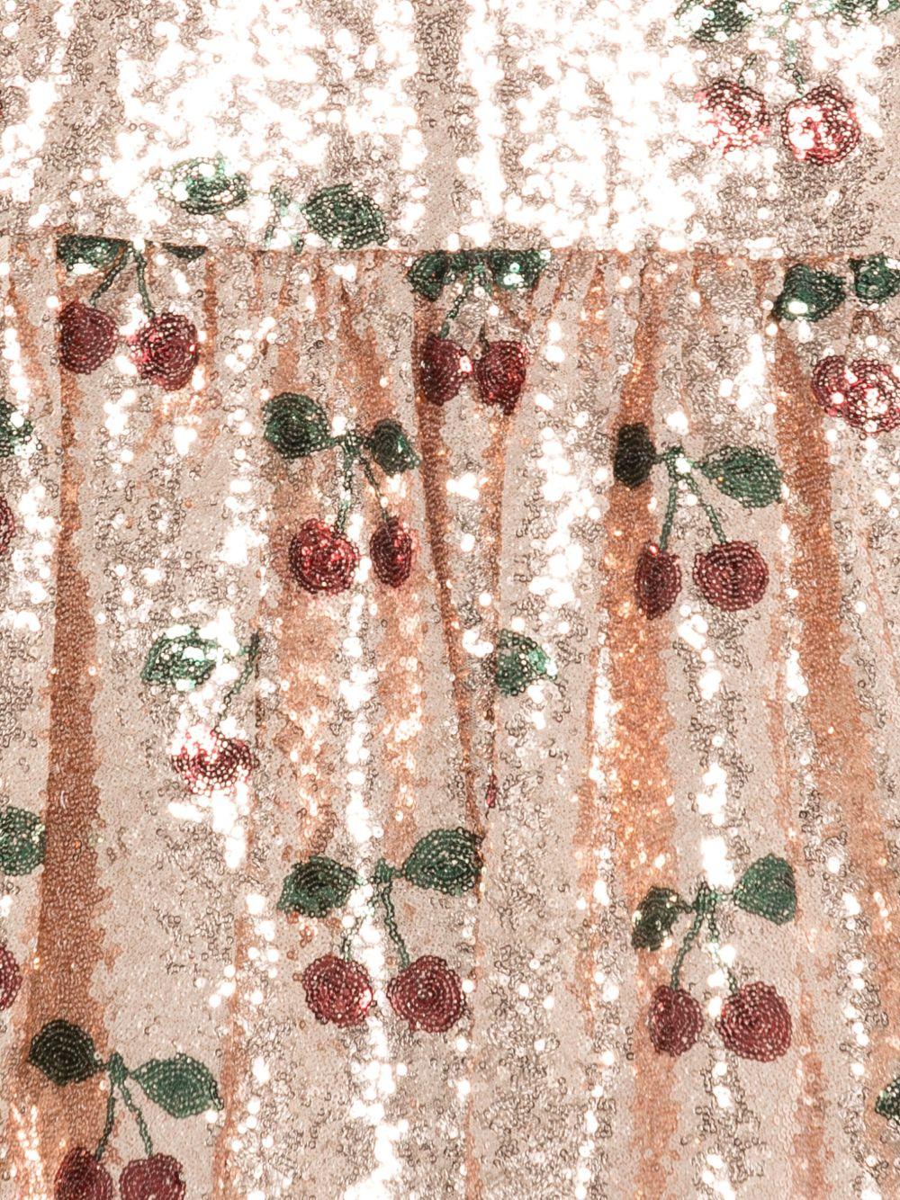 Abito Starla per bambina Konges Sløjd rosa con decorazione a paillettes - Rubino Kids