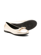 Ballerine con placca Medusa per bambina Versace Kids oro con punta tonda - Rubino Kids