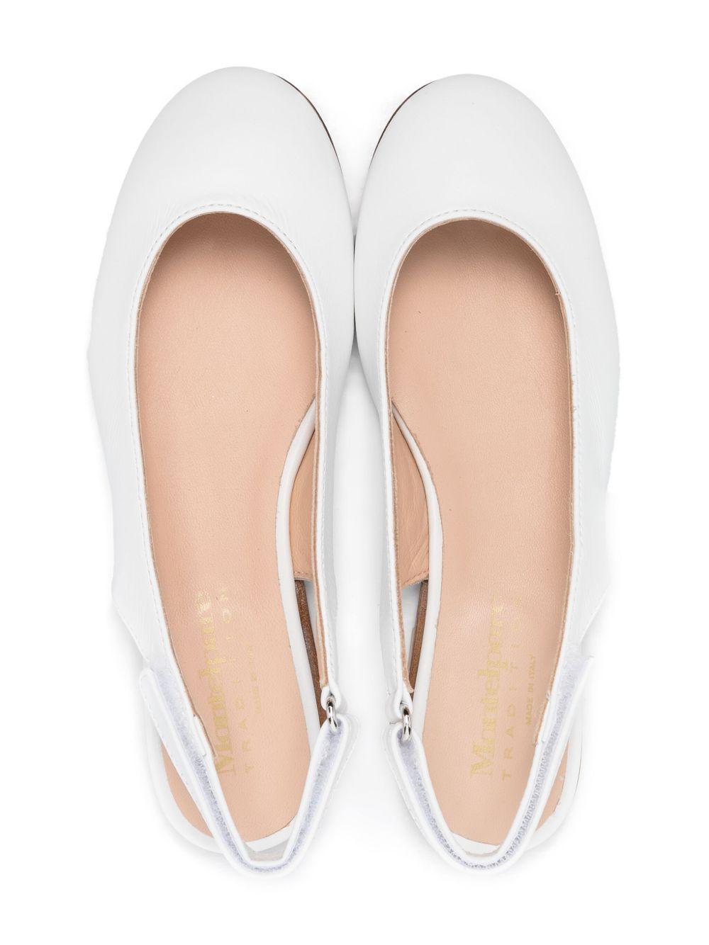 Ballerine per bambina Andrea Montelpare Saint Trope bianco con punta tonda - Rubino Kids