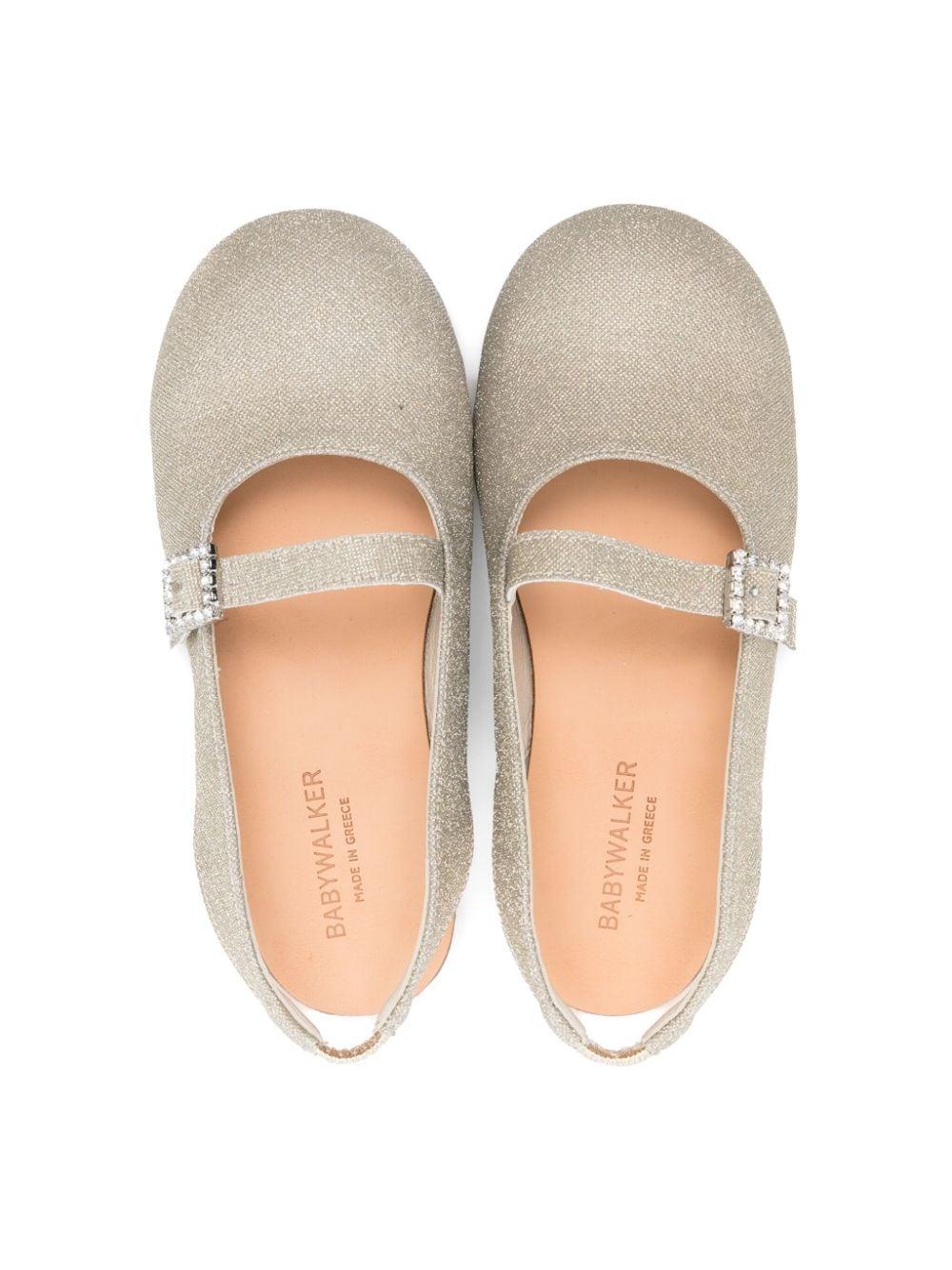 Ballerine per bambina BabyWalker Mary Jane beige con cinturino - Rubino Kids