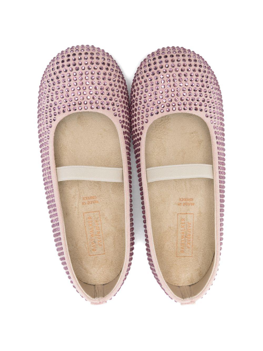 Ballerine per bambina BabyWalker rosa con decorazione - Rubino Kids