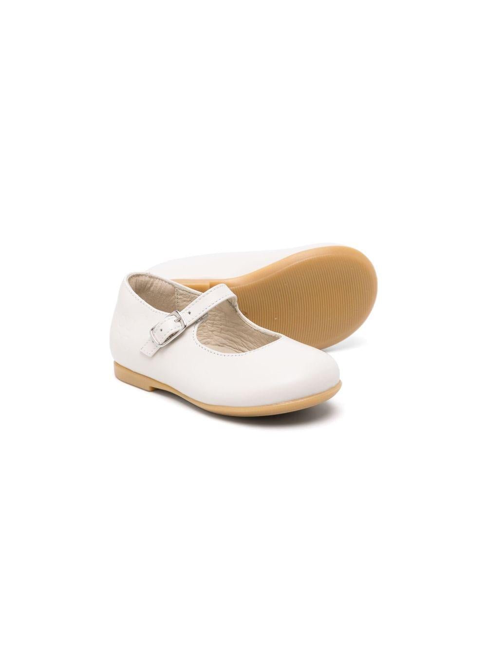 Ballerine per bambina Douuod Kids avorio con cinturino - Rubino Kids