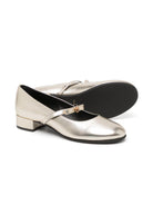 Ballerine per bambina Versace Kids Gianni color oro con cinturino - Rubino Kids