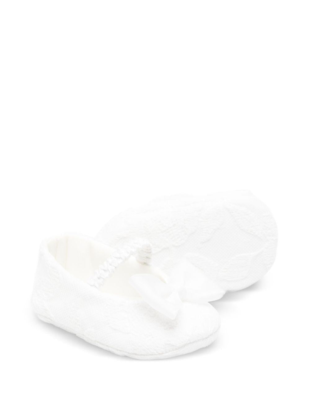 Ballerine per neonata Colorichiari bianche con fiocco - Rubino Kids