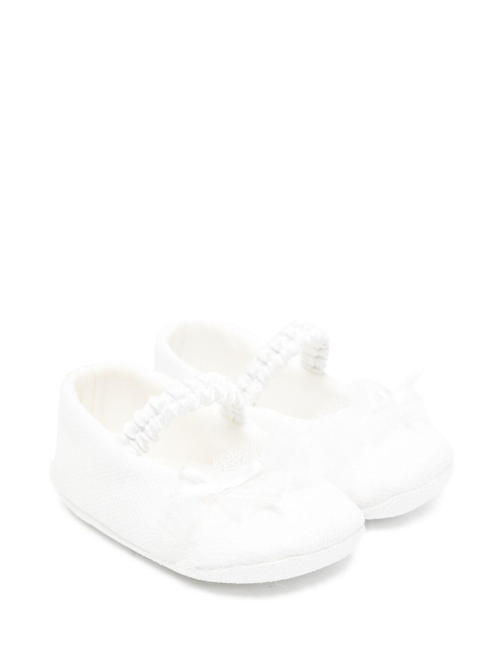 Ballerine per neonata Colorichiari bianco con fiocco - Rubino Kids