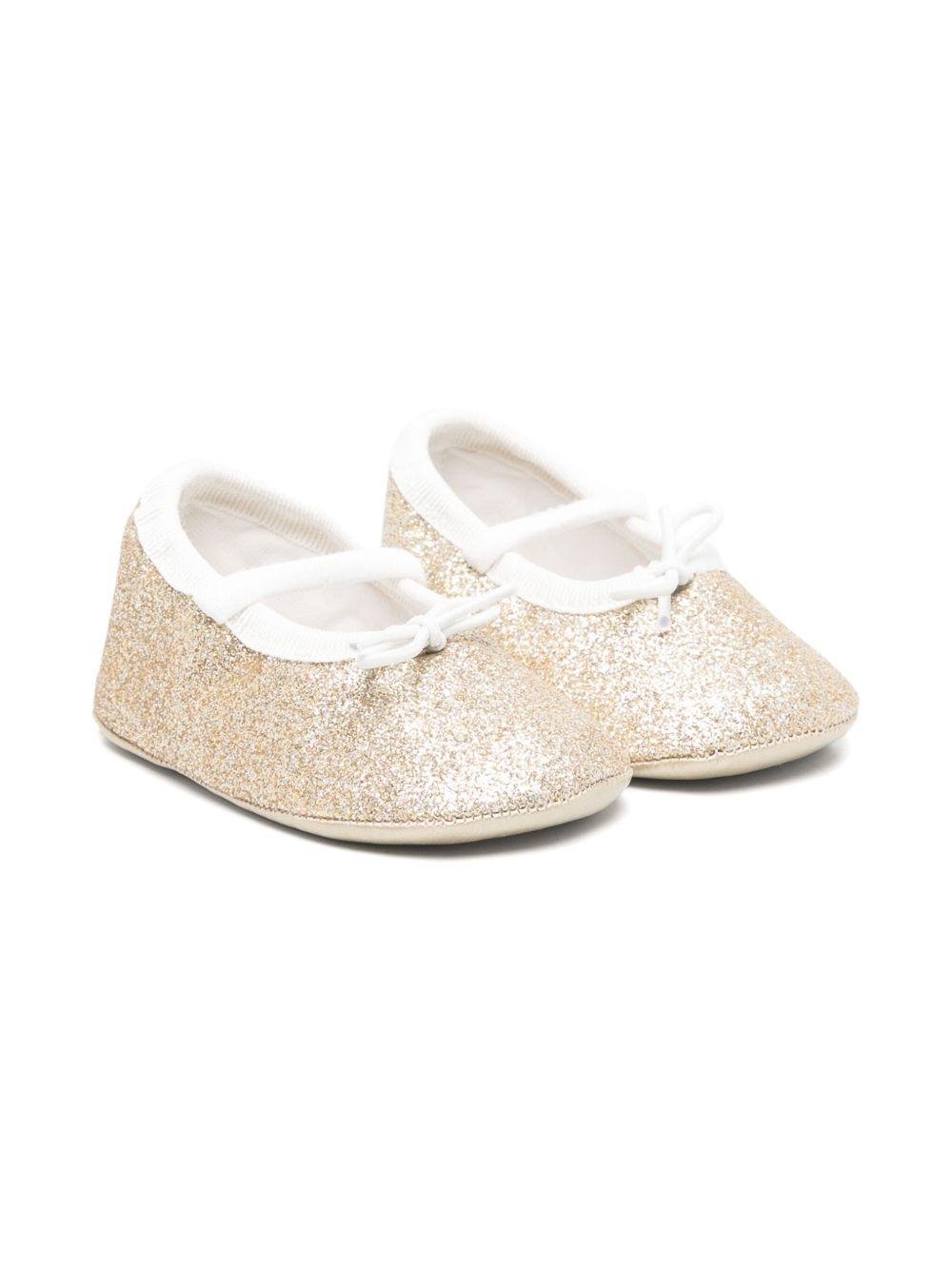 Ballerine per neonata Douuod Kids oro con glitter - Rubino Kids