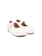 Ballerine per neonata Eli1957 bianco in lana Angora - Rubino Kids