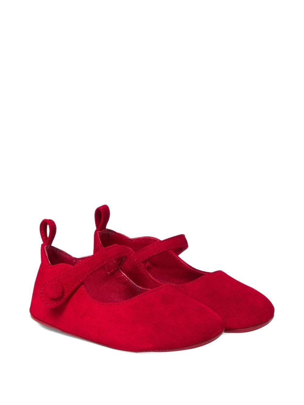 Ballerine primi passi per neonata Christian Louboutin Kids rosse con cinturino - Rubino Kids