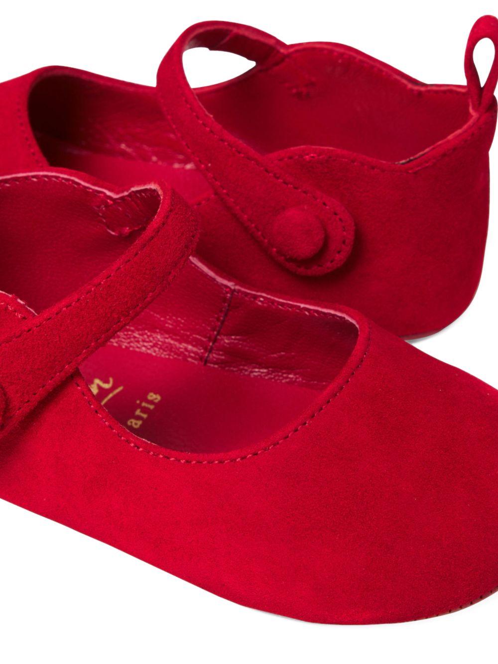 Ballerine primi passi per neonata Christian Louboutin Kids rosse con cinturino - Rubino Kids