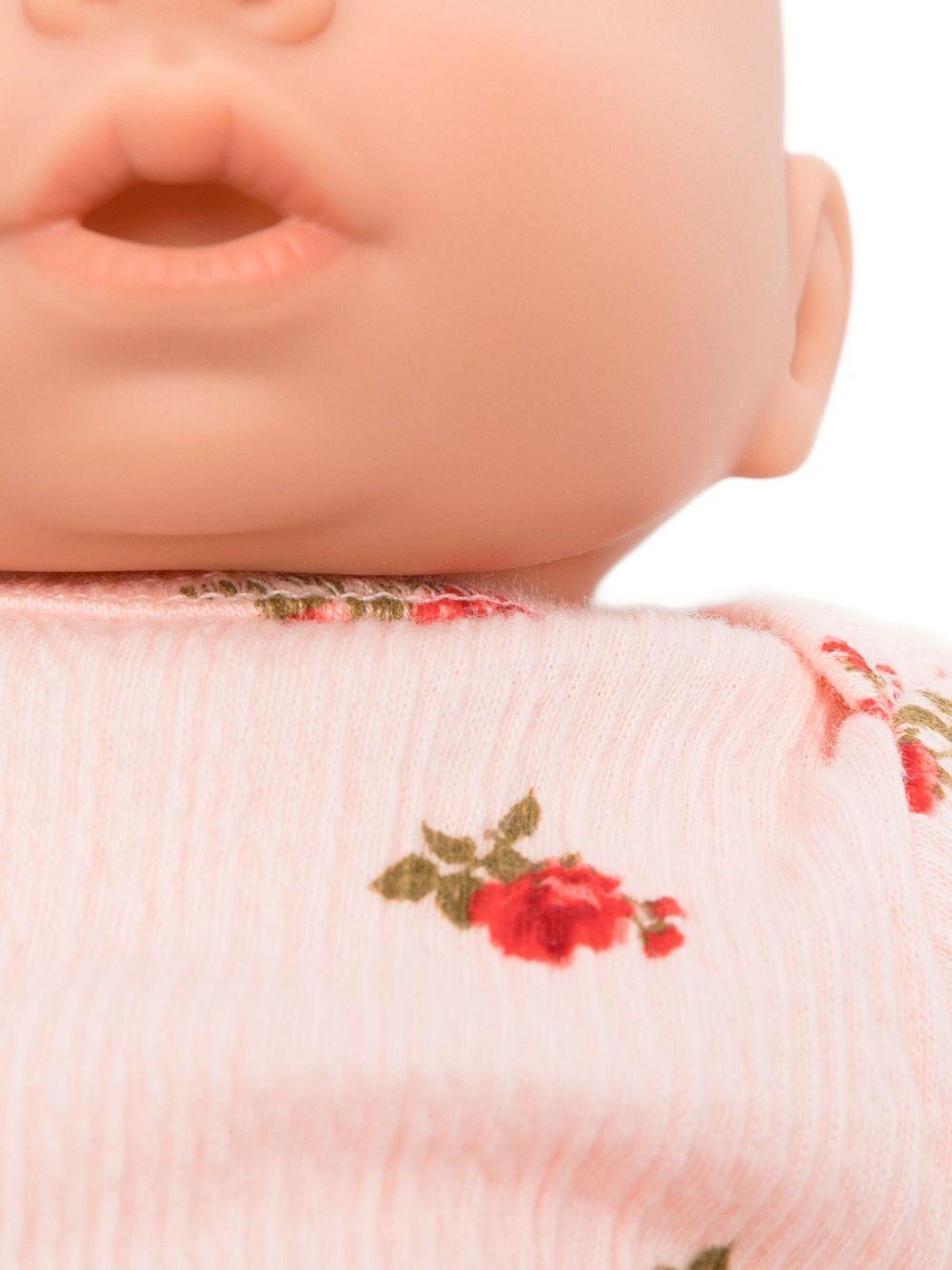 Bambola Elisa per bambina Konges Sløjd rosa con stampa rose - Rubino Kids