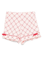 Bermuda con logo per bambina Elisabetta Franchi La Mia Bambina rosa con dettaglio fiocco - Rubino Kids