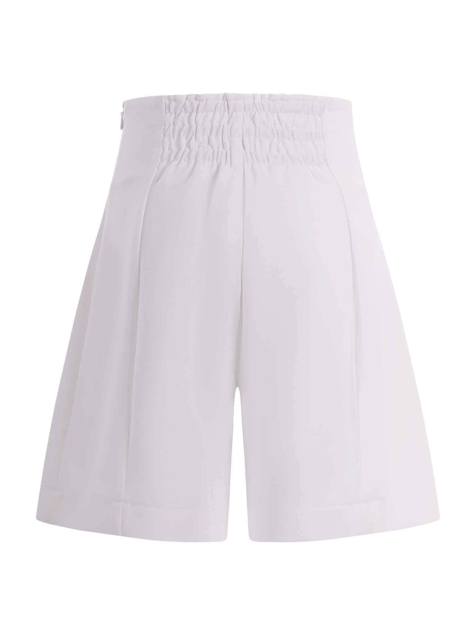 Bermuda per bambina Monnalisa bianco con pieghe - Rubino Kids