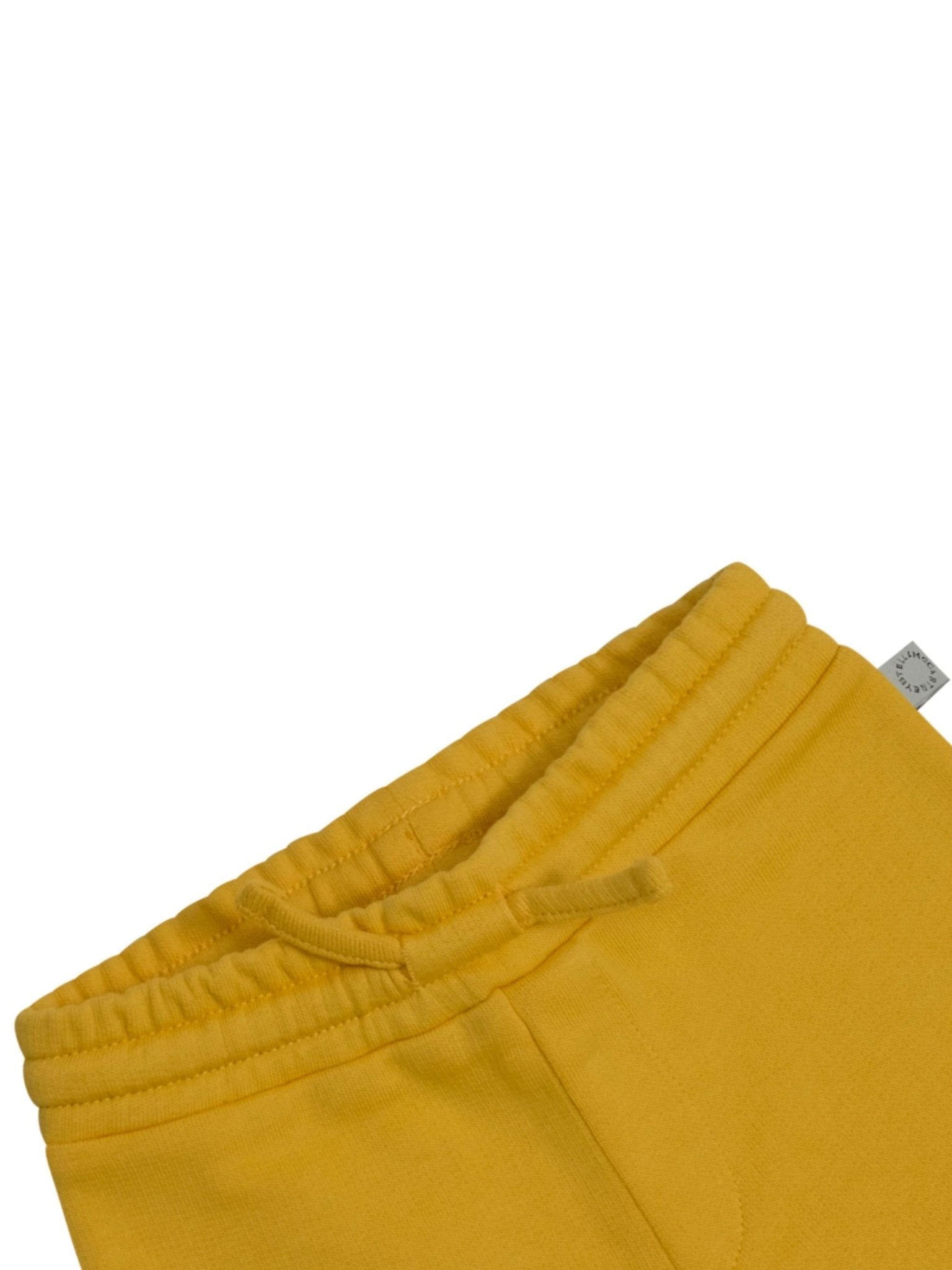 Bermuda per neonato Stella McCartney Kids giallo con tasca posteriore sagomata - Rubino Kids