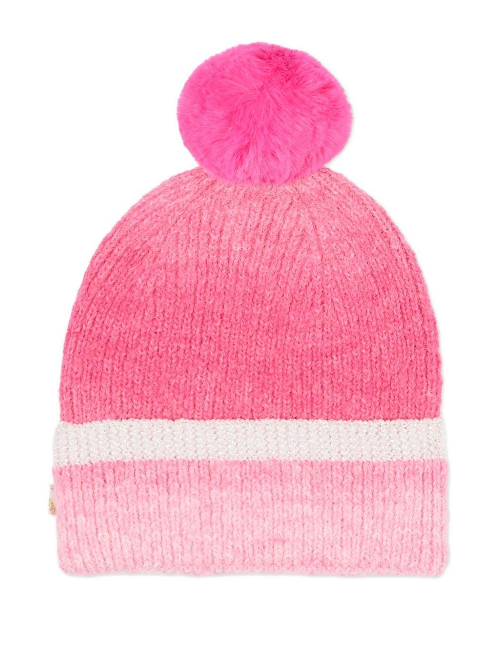 Berretto per bambina Billieblush rosa con pompon - Rubino Kids