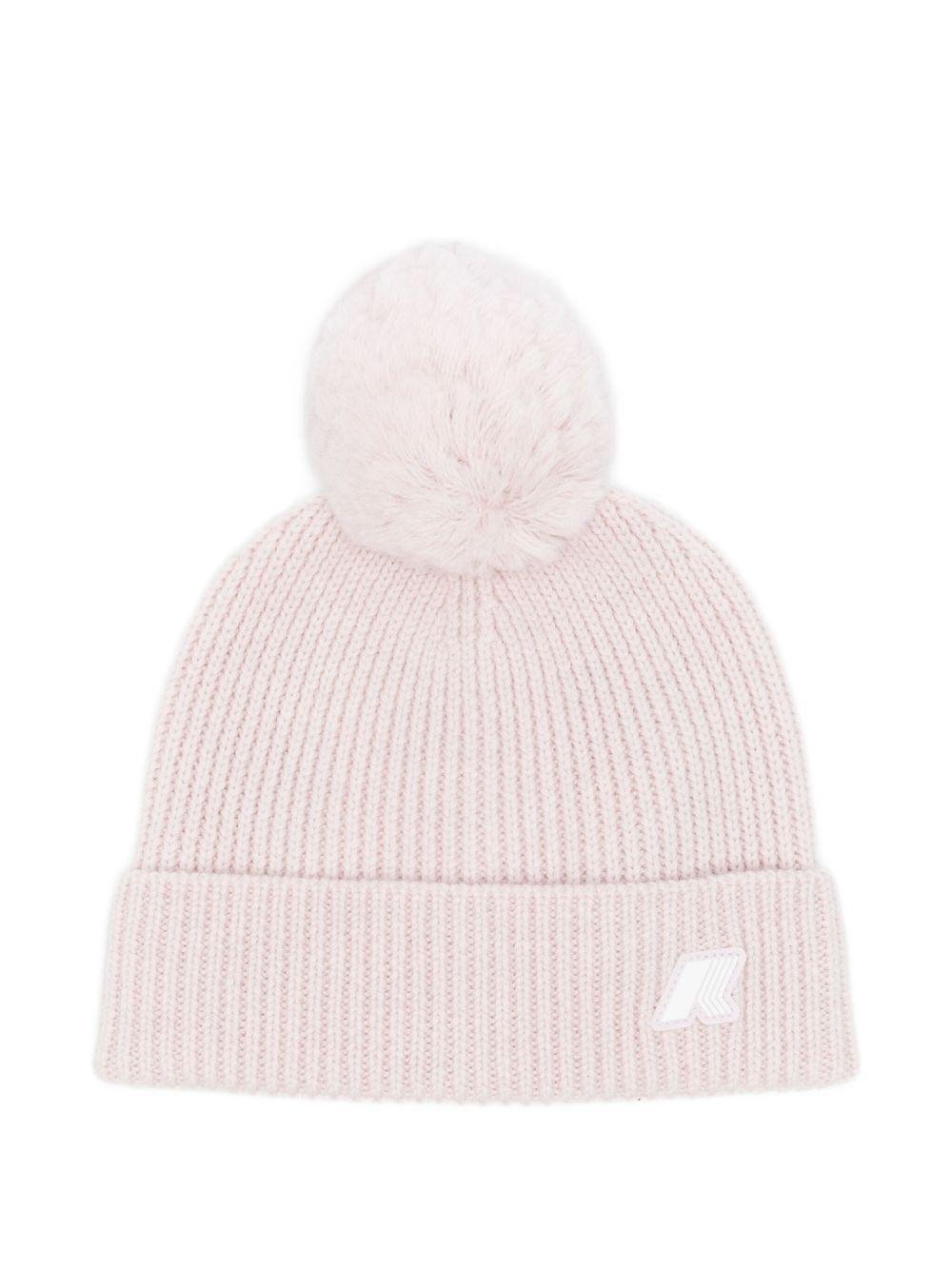 Berretto per bambina K - Way Kids rosa con pompon - Rubino Kids