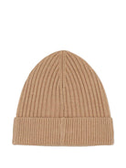 Berretto per bambino Boss Kids beige con applicazione con logo - Rubino Kids