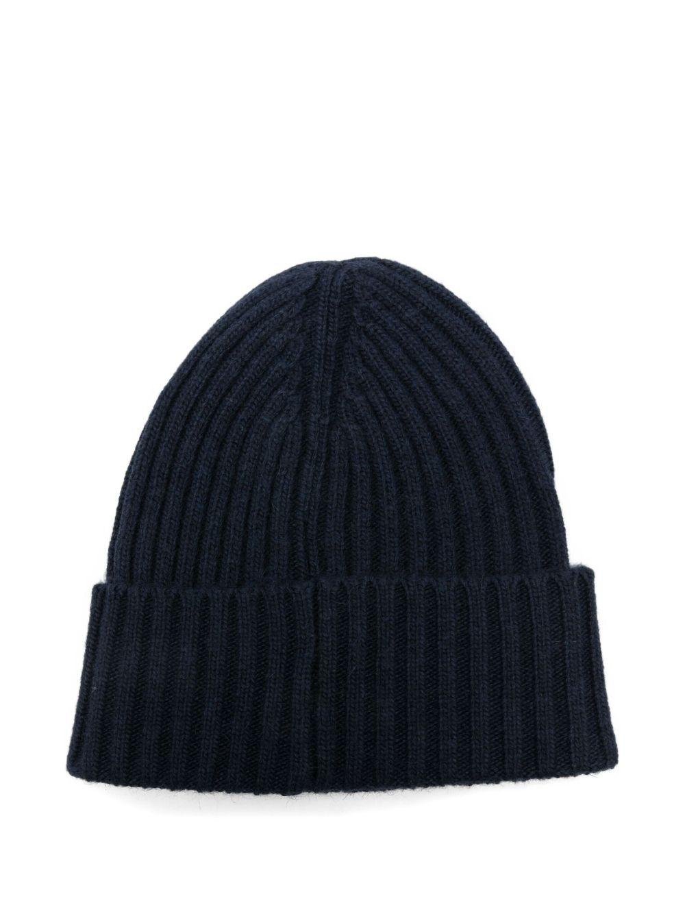 Berretto per bambino Molo blu con toppa con logo - Rubino Kids