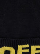 Berretto per bambino Off - White Kids nero con logo sul davanti - Rubino Kids