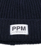 Berretto per bambino Paolo Pecora Kids blu con motivo a coste - Rubino Kids