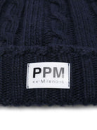 Berretto per bambino Paolo Pecora Kids blu con motivo a trecce - Rubino Kids