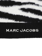 Berretto per bambino The Marc Jacobs Kids bianco e nero con motivo zebrato - Rubino Kids