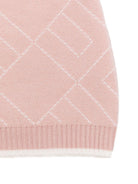 Berretto per neonata Elisabetta Franchi La Mia Bambina rosa con monogramma - Rubino Kids