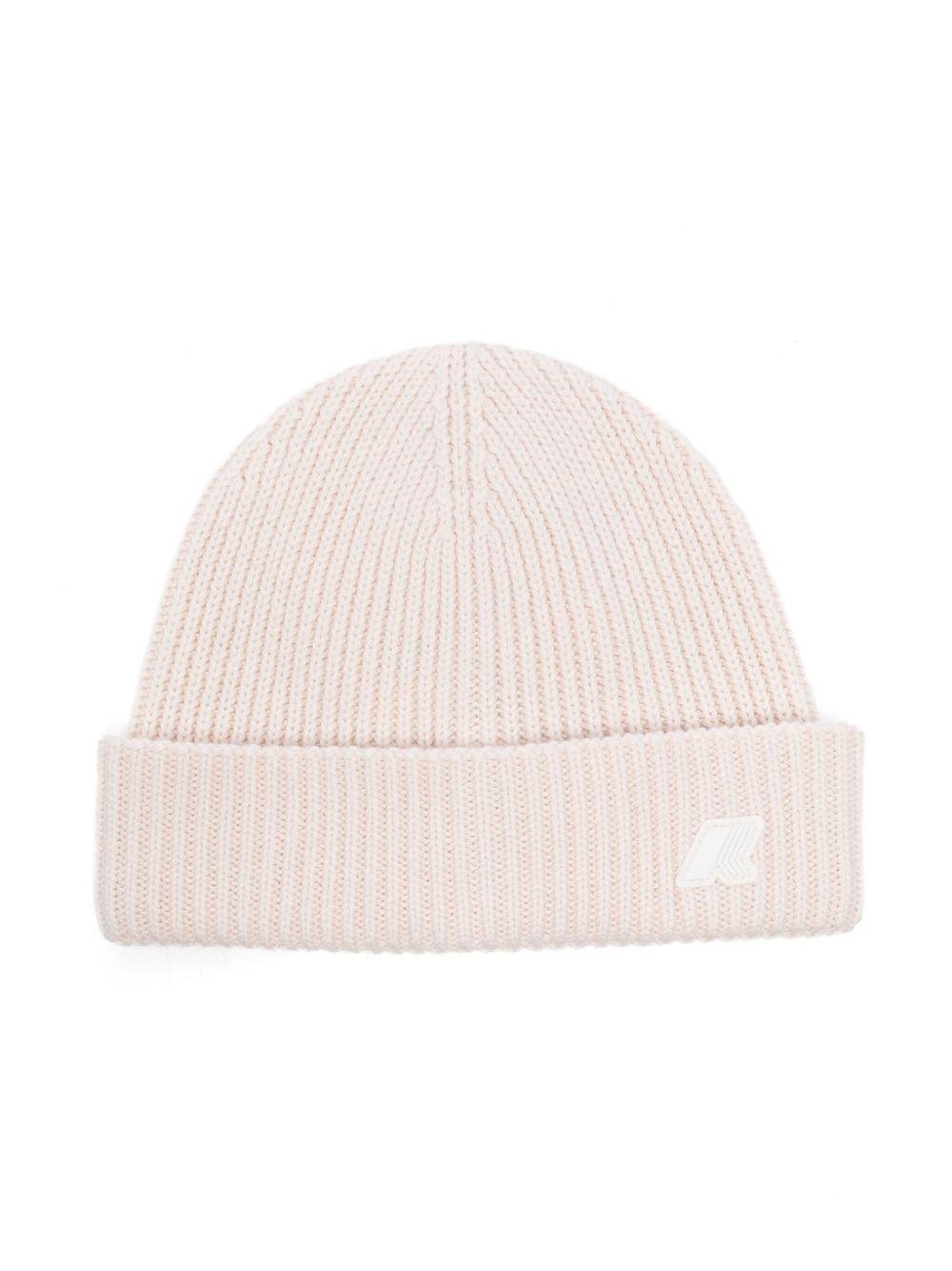 Berretto per neonati K - Way Kids bianco con applicazione con logo - Rubino Kids