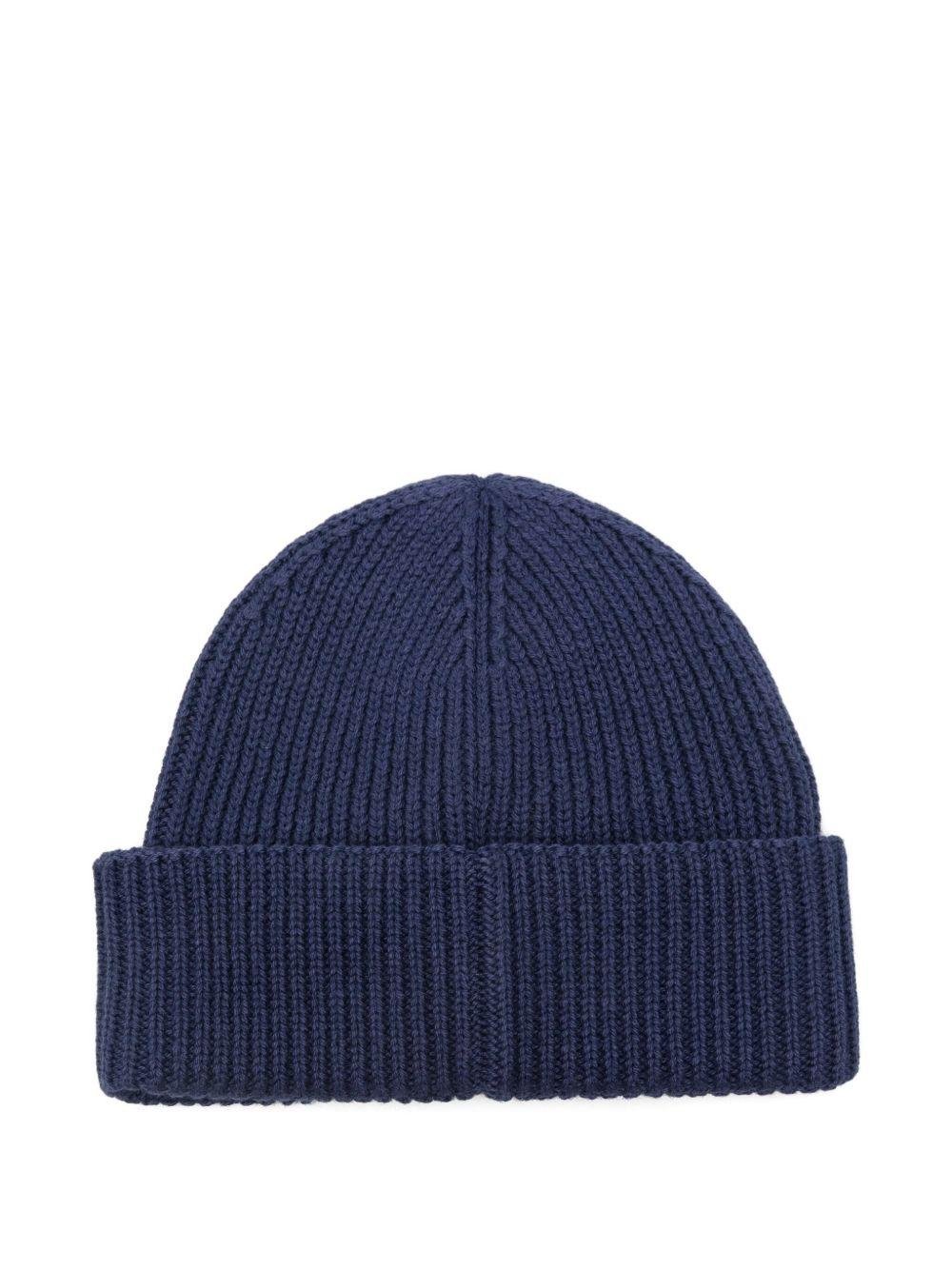 Berretto per neonati K - Way Kids blu con toppa con logo - Rubino Kids