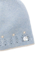Berretto per neonati Paz Rodrìguez azzurro con occhielli - Rubino Kids