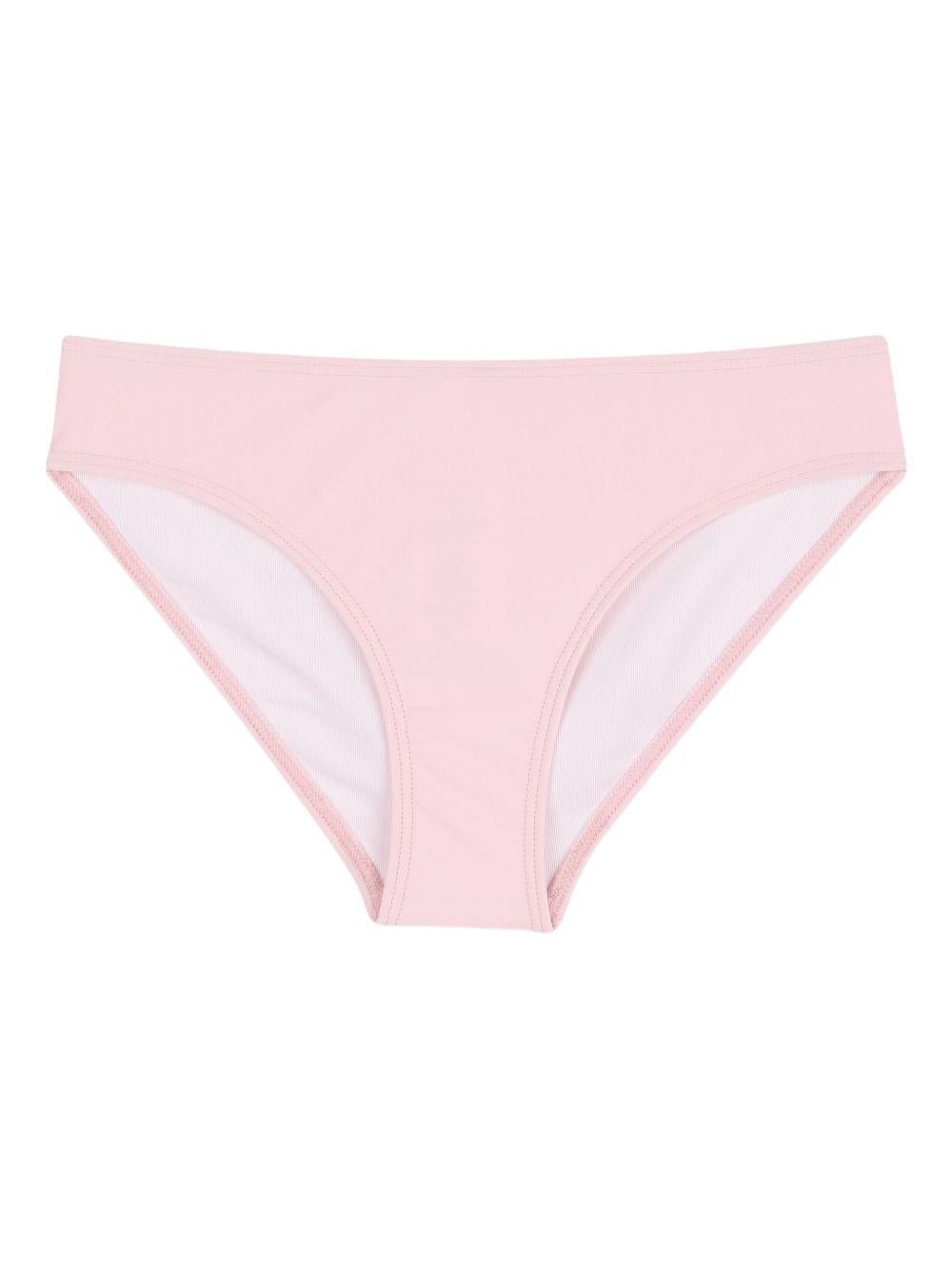 Bikini per bambina Givenchy Kids rosa con stampa logo - Rubino Kids