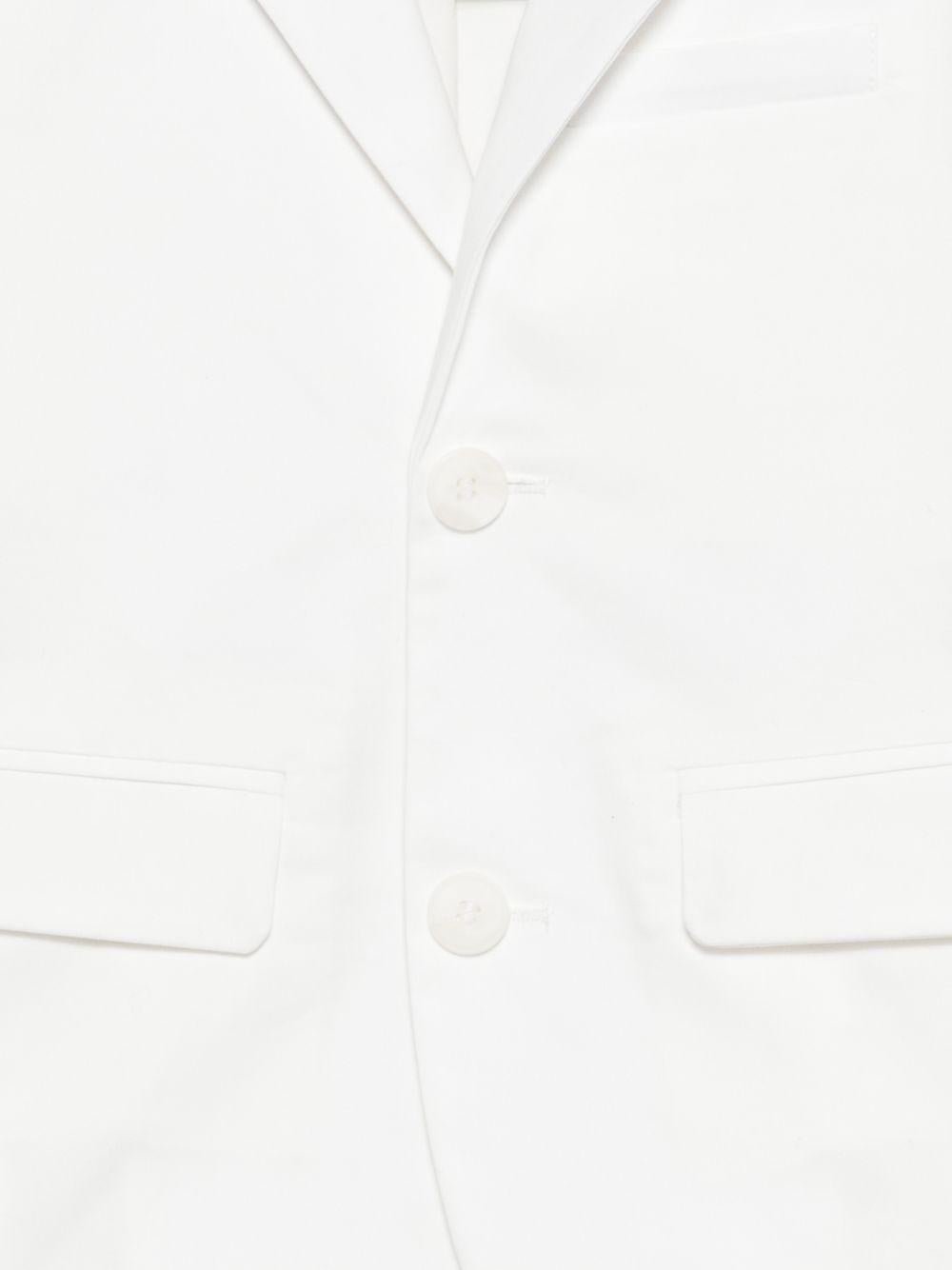 Blazer per bambino Fay Kids bianco con tasche anteriori con patta - Rubino Kids