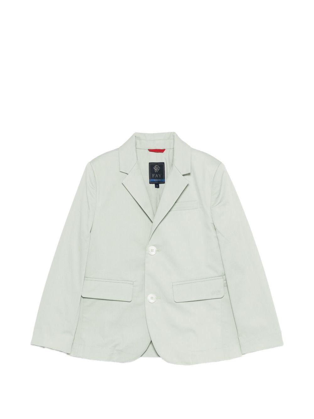 Blazer per bambino Fay Kids verde con revers classici - Rubino Kids