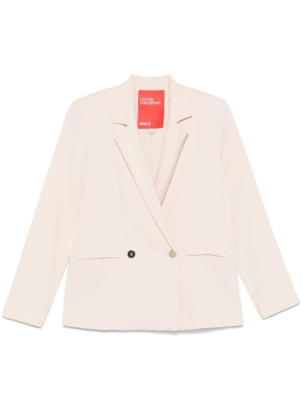Blazer per donna Merci rosa con design doppiopetto - Rubino Kids
