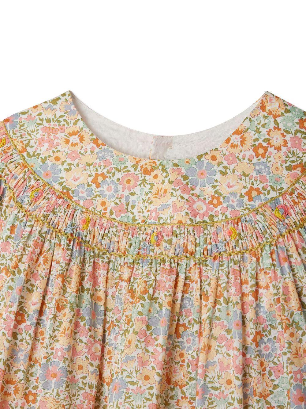Blusa Eliotine per neonata Bonpoint multicolor con stampa fiori all - over - Rubino Kids