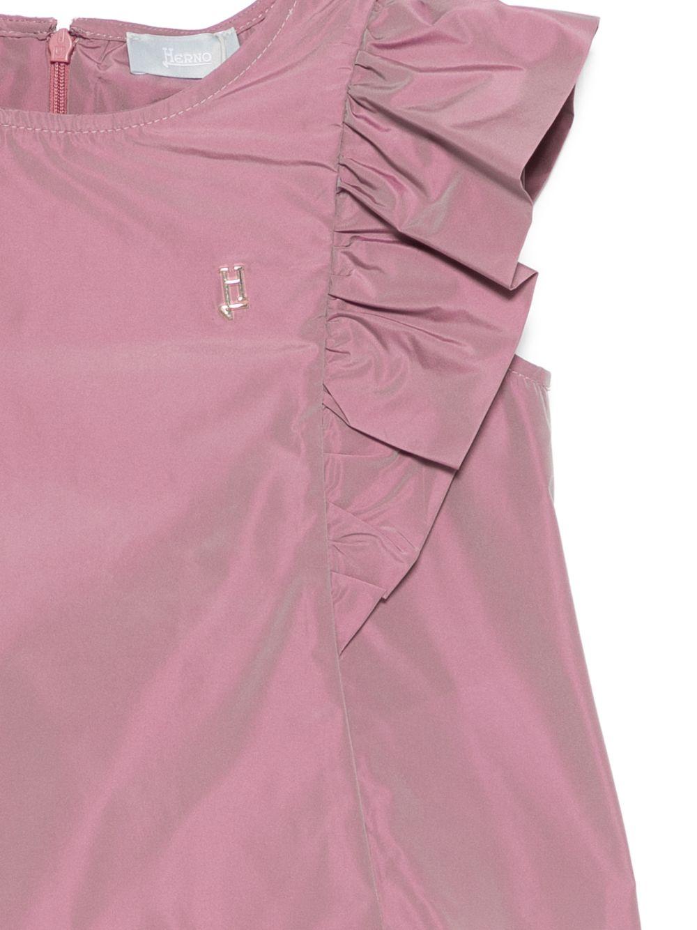 Blusa per bambina Herno Kids rosa con volant - Rubino Kids