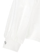 Blusa per bambina Monnalisa bianca con maniche a palloncino - Rubino Kids