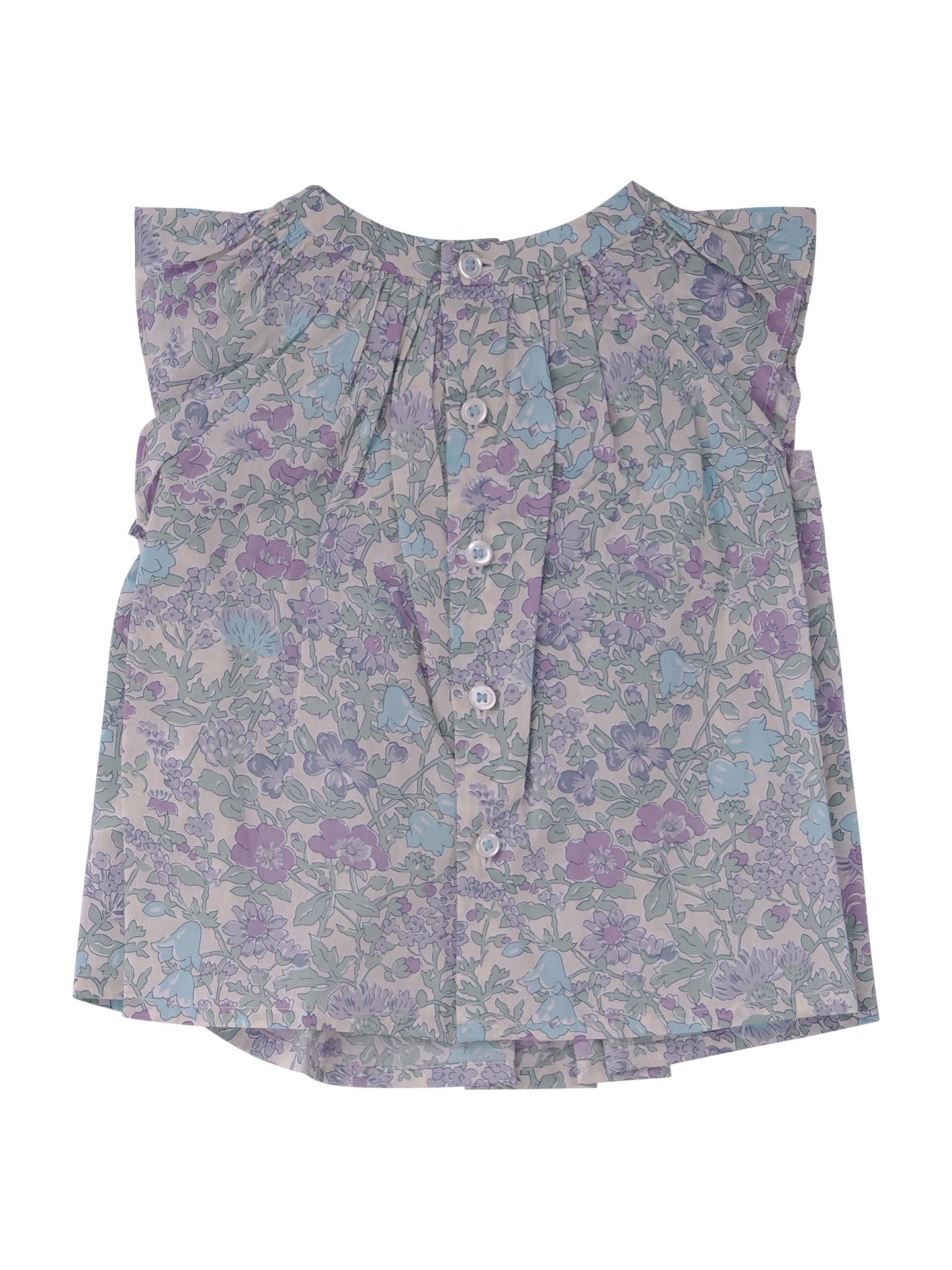 Blusa per neonata bonpoint multicolore con stampa a fiori - Rubino Kids