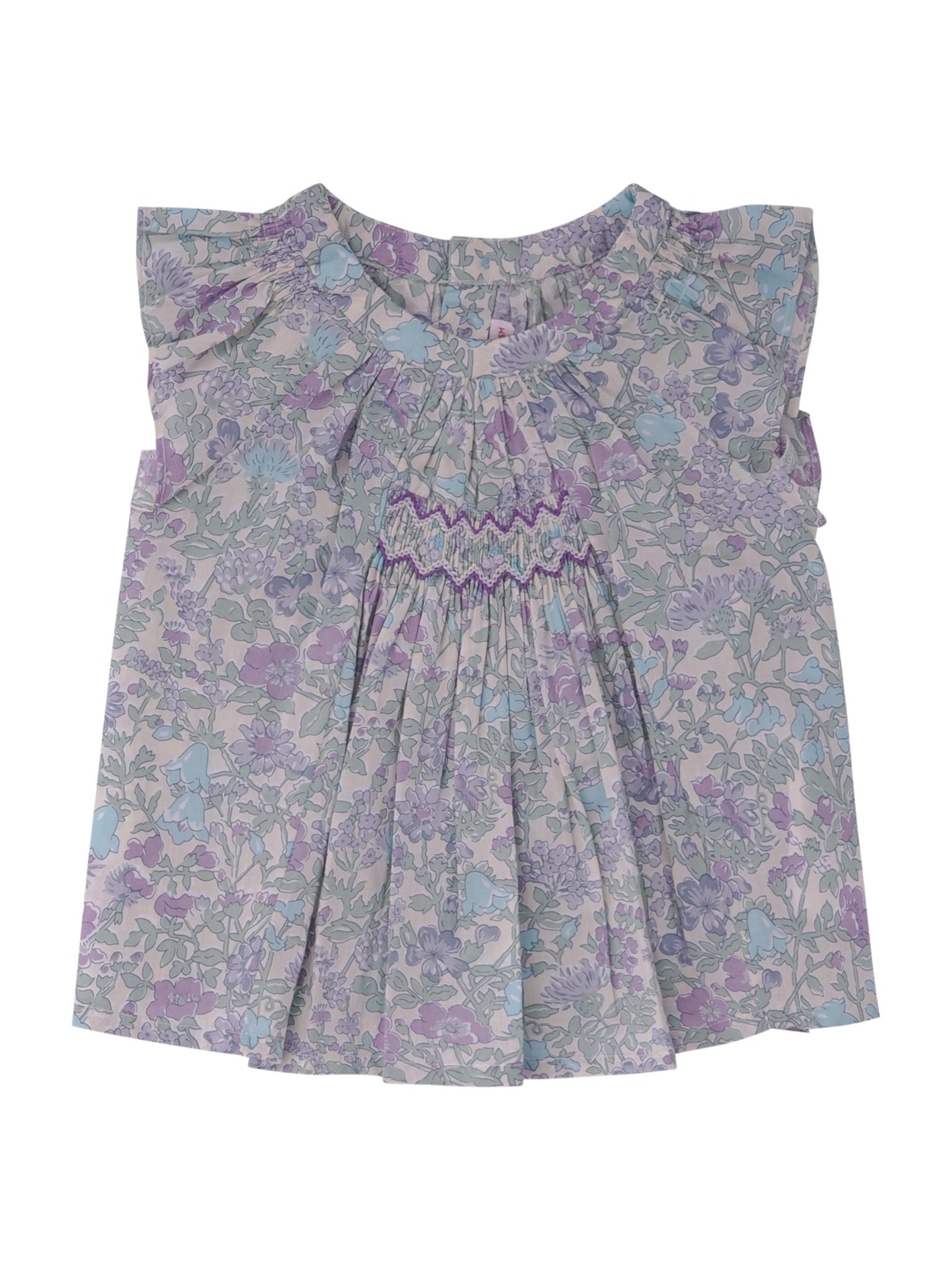 Blusa per neonata bonpoint multicolore con stampa a fiori - Rubino Kids
