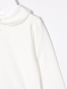 Body in cotone per neonata Paz Rodriguez bianco con cuciture decorative - Rubino Kids