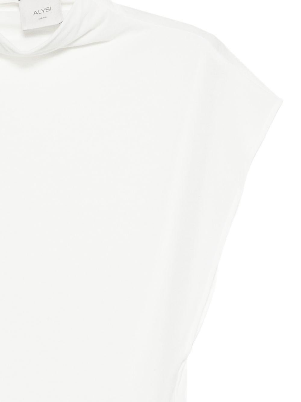 Body per donna Alysi bianco con collo alto - Rubino Kids