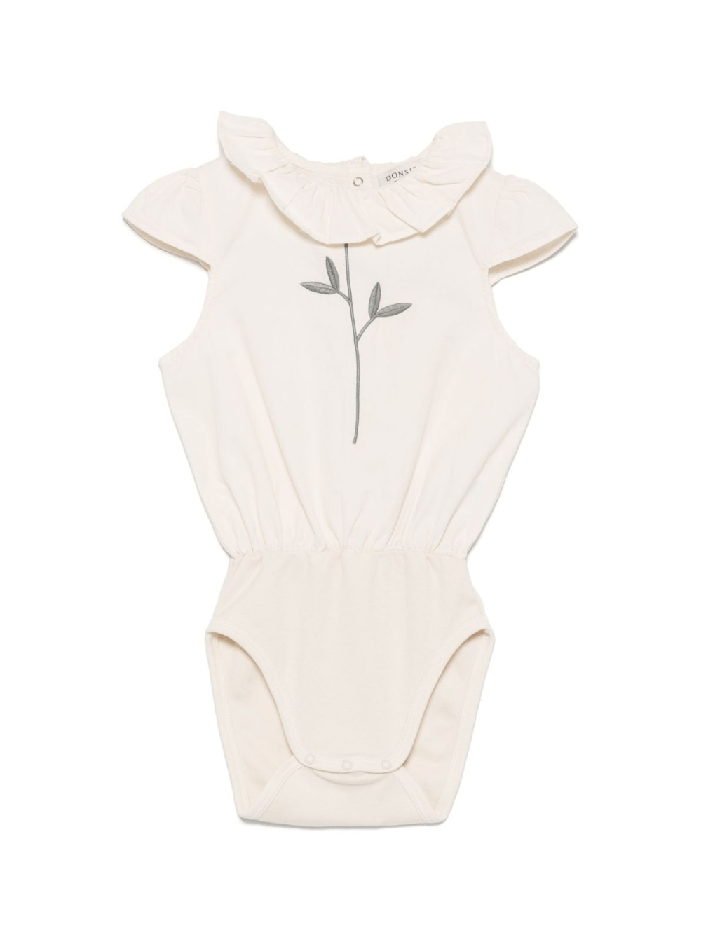 Body per neonata Donsje Madie beige con motivo con ricamo - Rubino Kids
