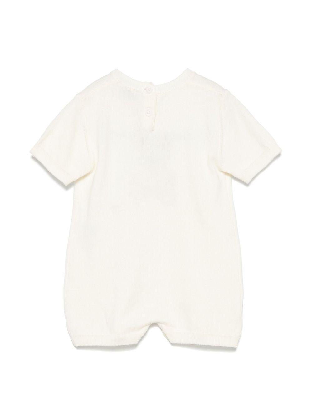 Body per neonata Il Gufo beige con ricamo Bear - Rubino Kids