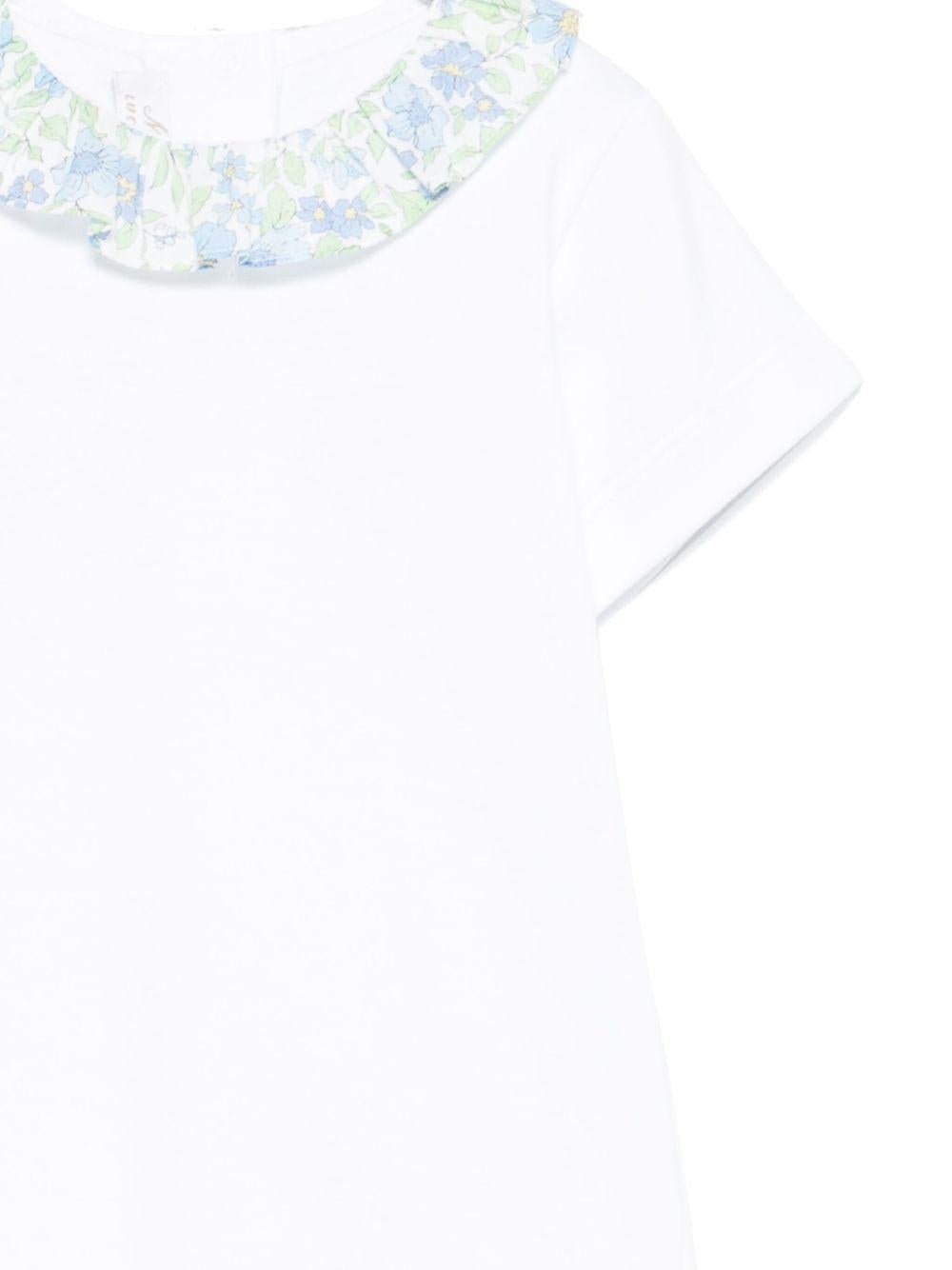 Body per neonata Mariella Ferrari bianco con ruches - Rubino Kids