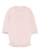 Body per neonata Paz Rodrìguez rosa con bordo in pizzo - Rubino Kids